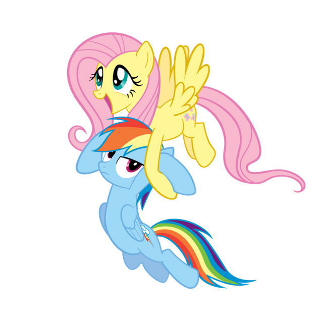 fluttershy_dragging_rainbow_dash_by_elbongo-d4grnnc.png