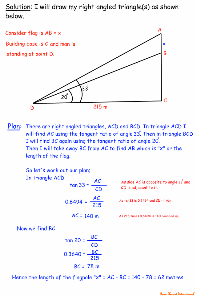 Trigonometry Word Problems 1454