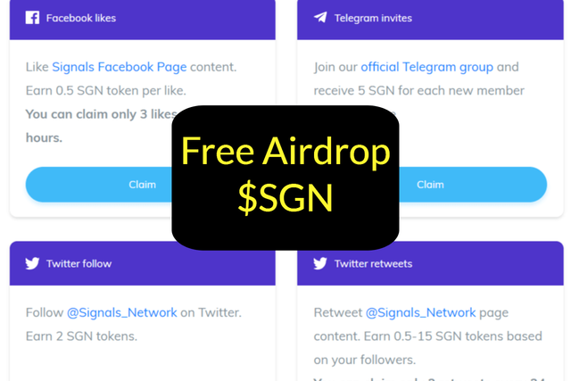 Signals SGN Token Airdrop
