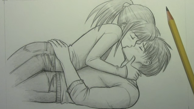 Drawing Art - People Kissing  Anime series — Steemit