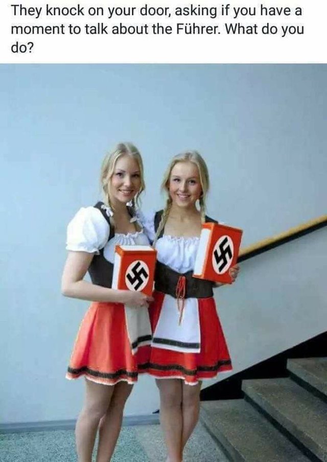 NAZI HOT 2 GIRLS KNOCK ON YA DOOR.jpg