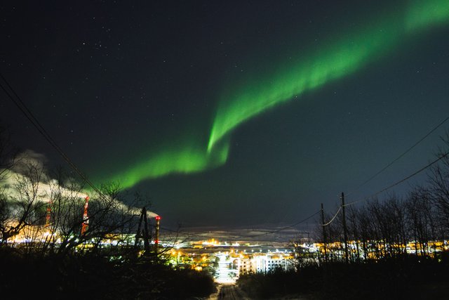 Aurora above Nikel