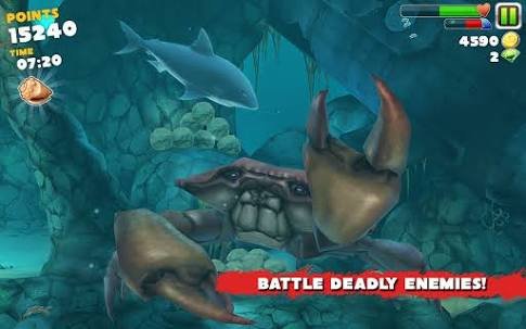 hungry shark evolution giant crab