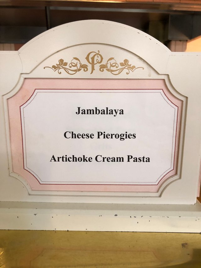 Jambalaya sign Lunch Buffet in Walt Disney World at Crystal Palace!.jpg