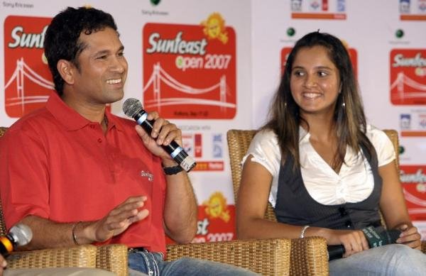 Sachin Tendulkar, Sania Mirza.jpg