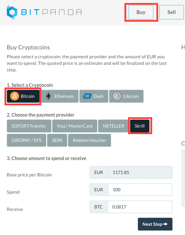 How to buy bitcoin via skrill