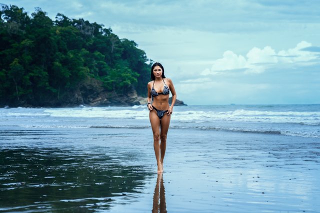 Arianny Celeste on the Beach in Costa Rica.jpg