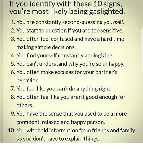 Here's the 411 on Gaslighting: Synonyms & Signs