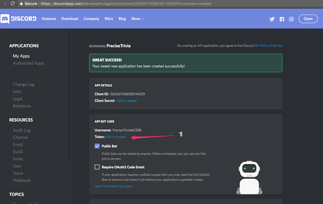 How to Create Discord Bot Application, Bot Token, and Bot Invite link using  Developer Portal 