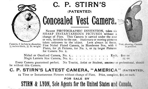 Image result for C.P. Stirn Concealed Vest Spy Camera
