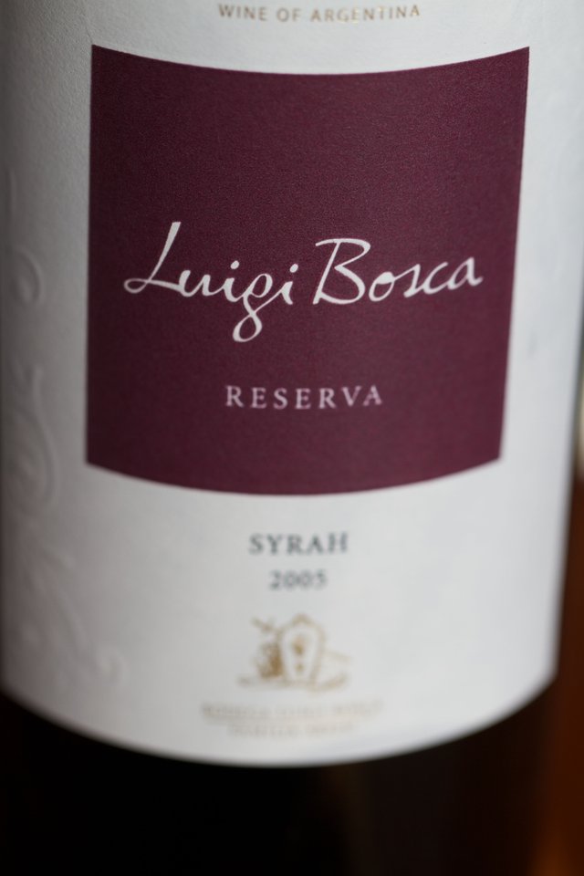 Bor a steak-hez Luigi Bosca Syrah 2005.jpg