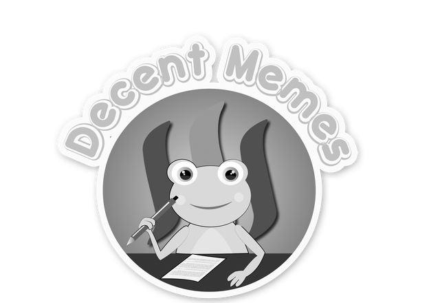 Decent Memes logo B&W.png