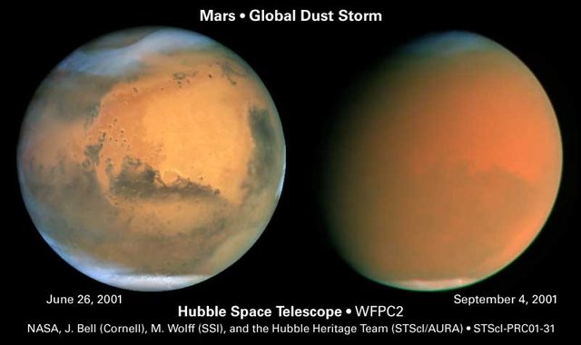 steemit-Mars2001GlobalDustStormHubble.jpg