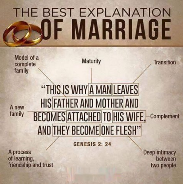 Marriage Genesis 2 24 Therefore A Man Shall Leave His Father And His Mother And Hold Fast To His Wife And They Shall Become One Flesh Steemit