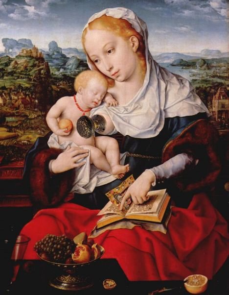 Virgin and Child, by Joovs van Cleve-wdoorknob.jpg