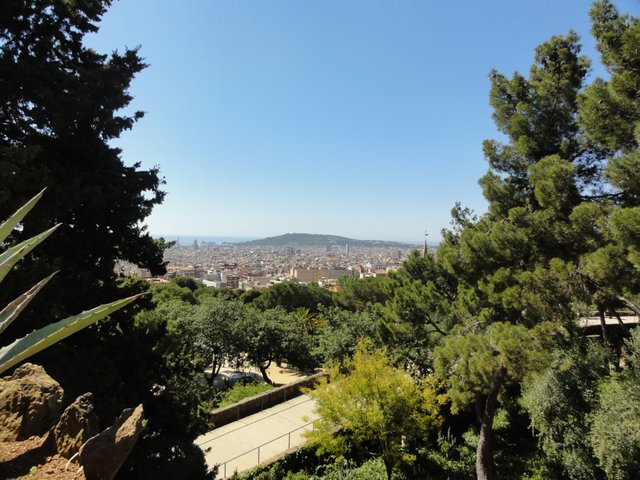 Sightview from park guell