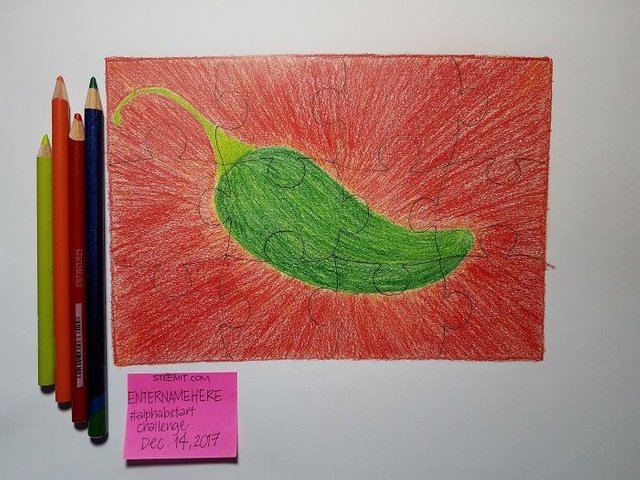 enternamehere-alphabetartchallenge-day10-jalapeno-jigsaw-red-green-coloredpencil.jpg