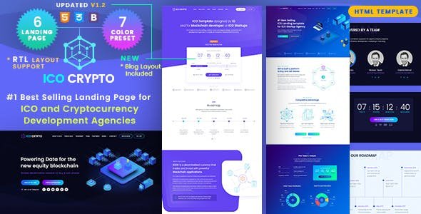 ICO Crypto - Bitcoin & Cryptocurrency Landing Page HTML Template.jpg