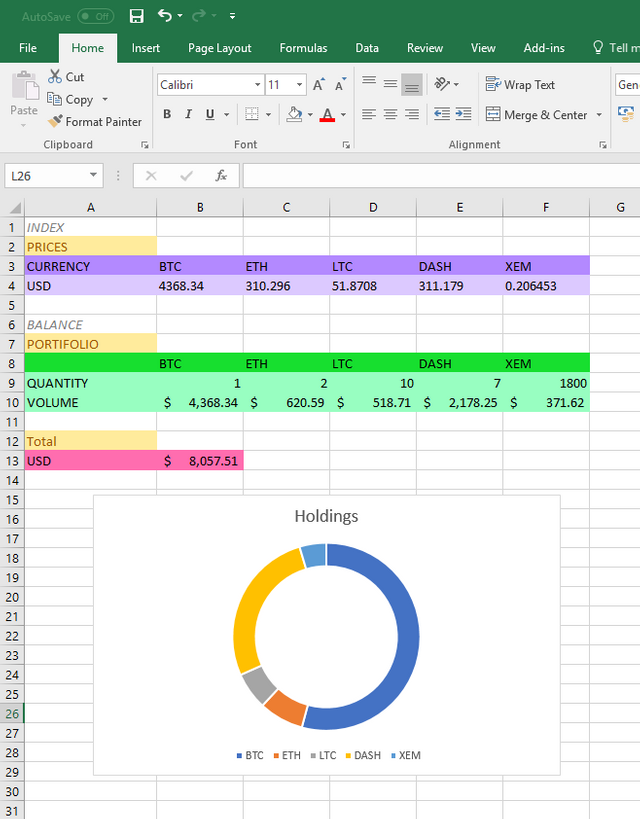 live bitcoin price in excel