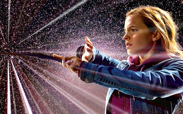 Emma Watson as Hermione Granger with wand.jpg