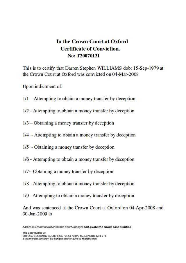 certificate of conviction - WILLIAMS T20070131.png