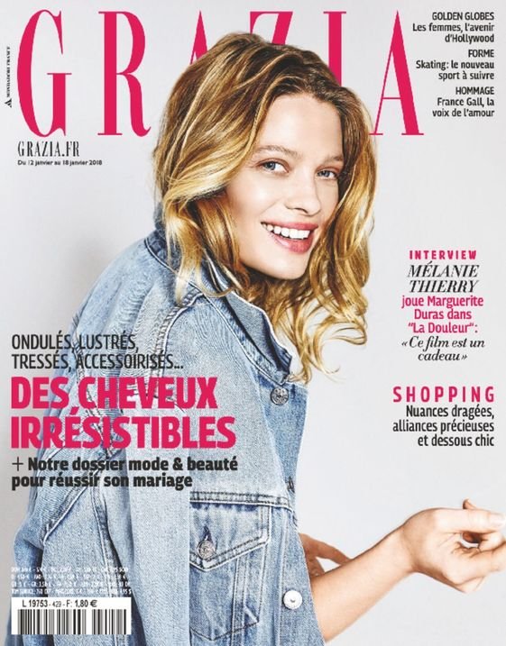 Mélanie Thierry by Antonin Guidicci for Grazia France 12 January 2018 Cover.jpg