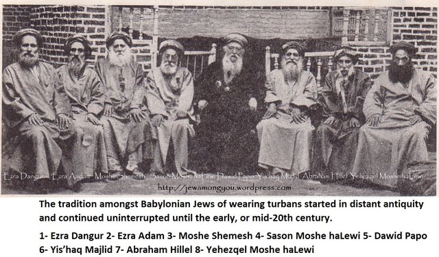 Babylonian Jews of wearing turbans.jpg