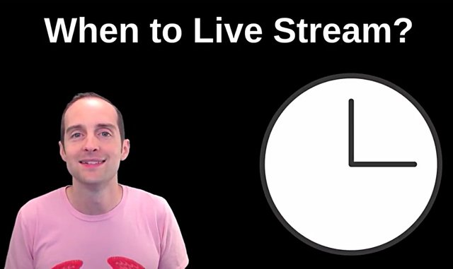 Best Time to Live Stream?