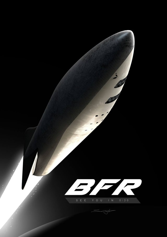 Poster with SpaceX BFR spaceship by Sam Taylor.jpg