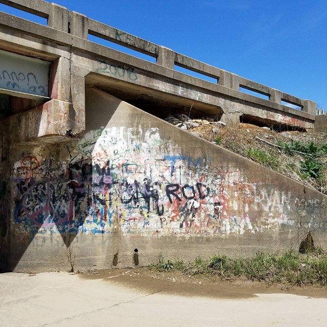 North view of East overpass wing
