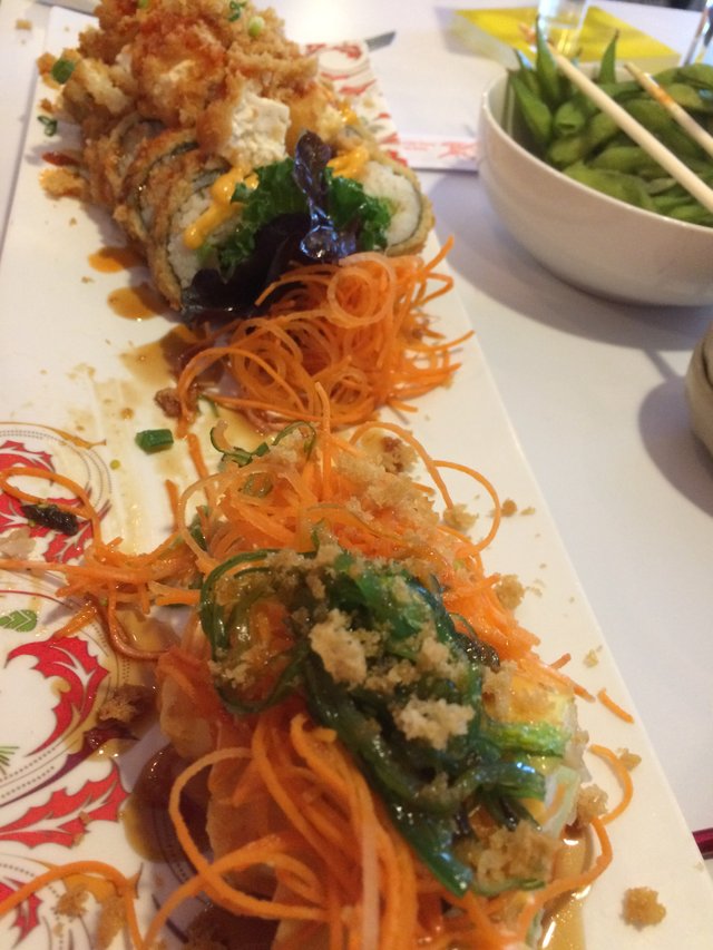 Crazy tofu Sushi at Lemongrass Near Nashville, Tennessee!.JPG