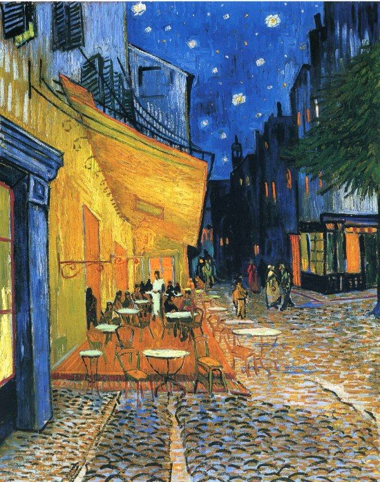 Vincent van Gogh, Caf+® Terrace at Night (Place du Forum), 1888.jpg