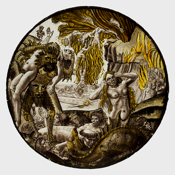 “Roundel with Souls Tormented in Hell”