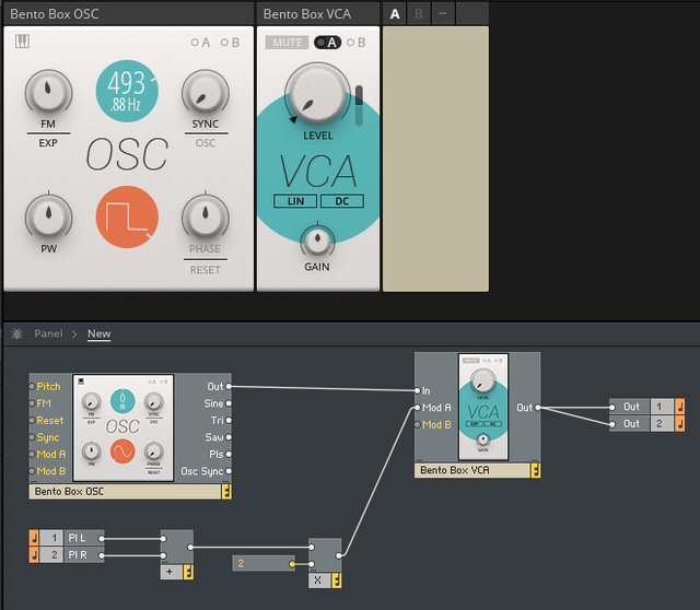 Reaktor Blocks - VCA