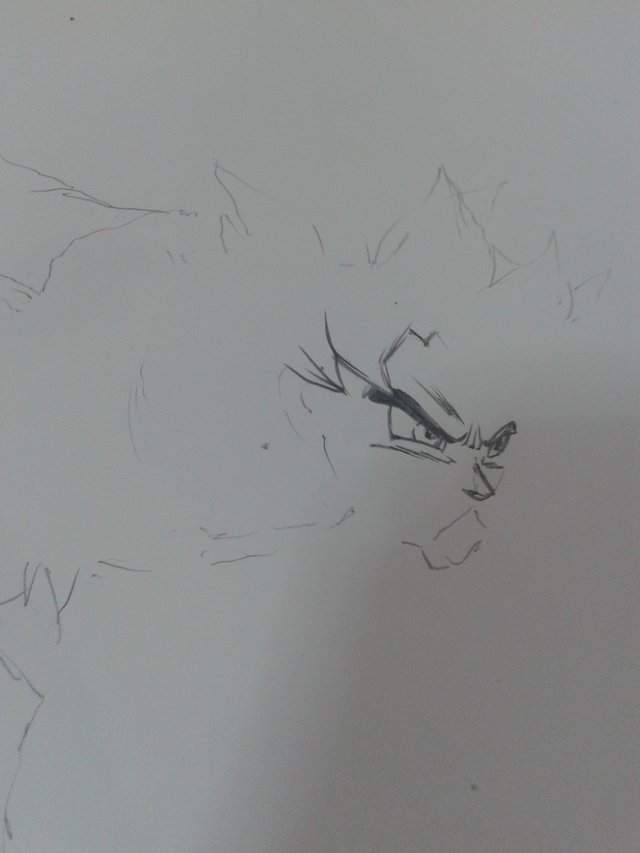 My drawing of Goku Ultra Instinct — Steemit