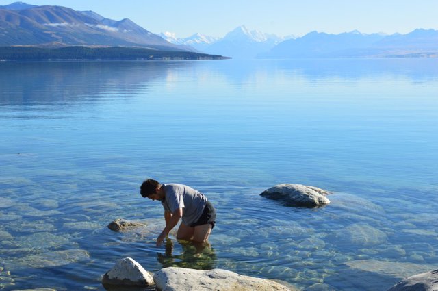 The clearest water: Lake Pukaki before winter