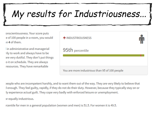 Mince alarm Afslut I did Dr. Jordan Peterson's online personality assessment. It's easy and  you can do it, too! — Steemit