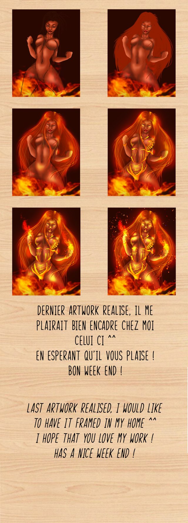 Artwork Deesse Des Flammes Flames Goddess Fr En Steemit