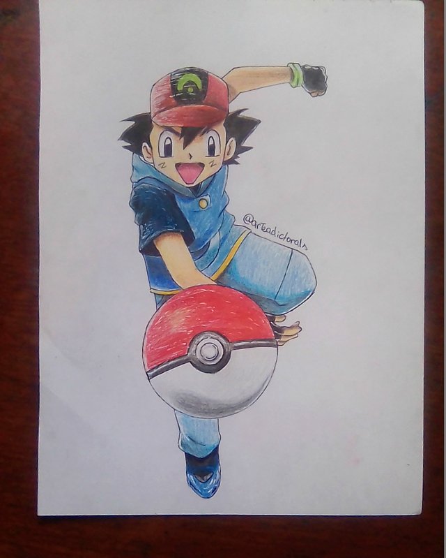 ash pokemon drawing