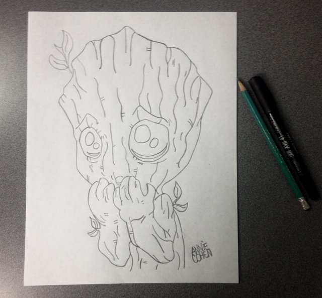 Baby Groot — Guardians of the Galaxy | Illustration — Steemit Baby Groot — Guardians of the Galaxy | Illustration — Steemit