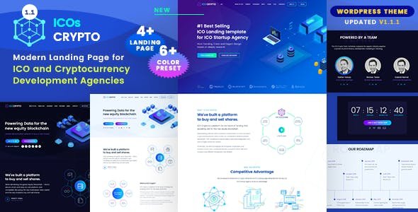 ICOs Crypto - Bitcoin, Cryptocurrency & ICO Landing WordPress Theme.jpg