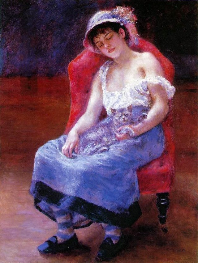 sleeping-girl-girl-with-a-cat-1880 WikiArt.jpg