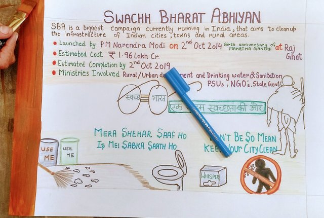 poster on swachh bharat abhiyan clean india mission steemit poster on swachh bharat abhiyan clean