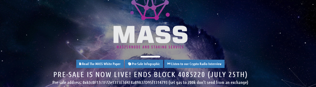 MASS pre-sale