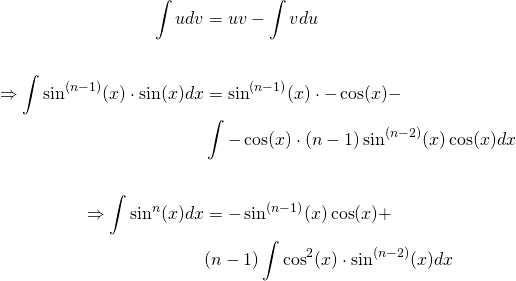 Reduction Formula For Integral Of Sin N X Dx Steemit