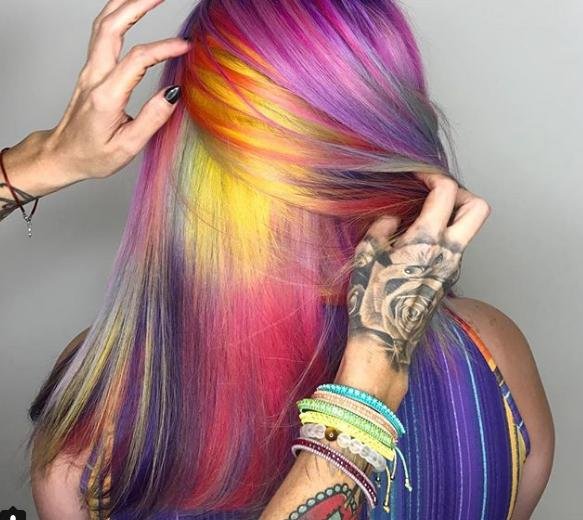 This Stylist Is So Properly At Doing Rainbow Hair Even Men Want To