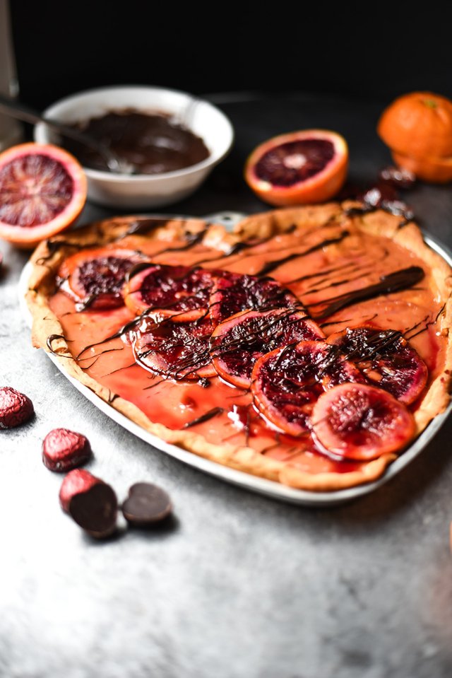 Easy Chocolate Drizzled Blood Orange Cream Tart (4).jpg