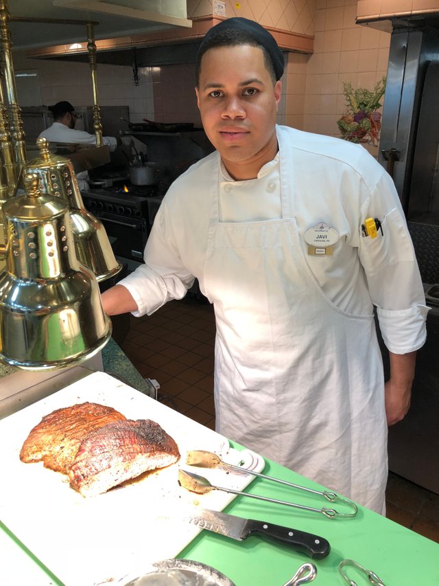 Flank steak with chef Lunch Buffet in Walt Disney World at Crystal Palace!.jpg