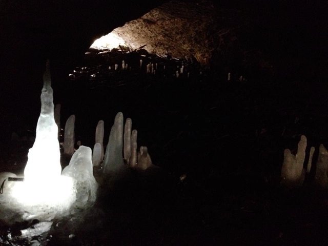 Underground Ice Garden Caving In Winter Steemit