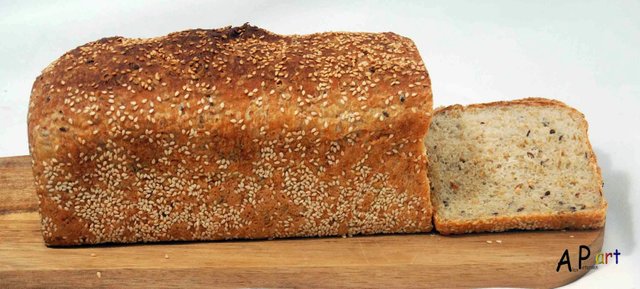 Burghul Wheat Grain and Flax Seed Bread.jpg